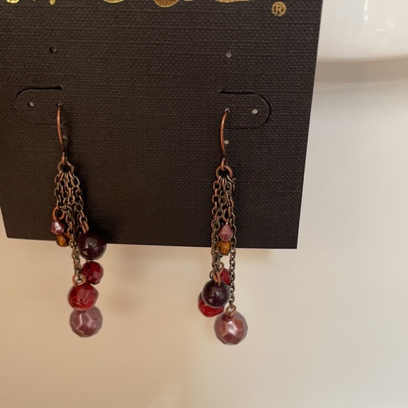 Cookie Lee Earrings- red - Picture 2 of 4